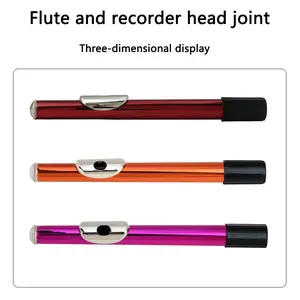 16-Hole Copper Metal Flute Mouthpiece Tube, High-Quality Musical Instrument Accessory, Durable and Smooth Playing Experience