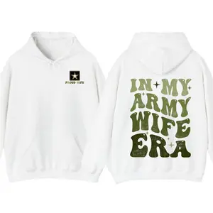 Proud Army Wife Shirt, Hoodie - In My Army Wife Era Graphic Tee, Military Wife Shirts, US Army Gift For Men For Women, Army Wife Gift Tee, Full Sizes, Full Colors Trendy Summer Tee