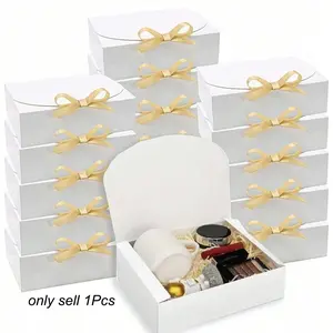 1/5/10Pcs Luxury Gift Boxes with Ribbon, Exquisite Gift Box, Proposal Box for Groomsmen, Wedding Favor Box, Baby Shower, Birthday, Bridesmaid, Graduation, Valentine's Day Gifts, Themed Gift Box, Gift Packaging