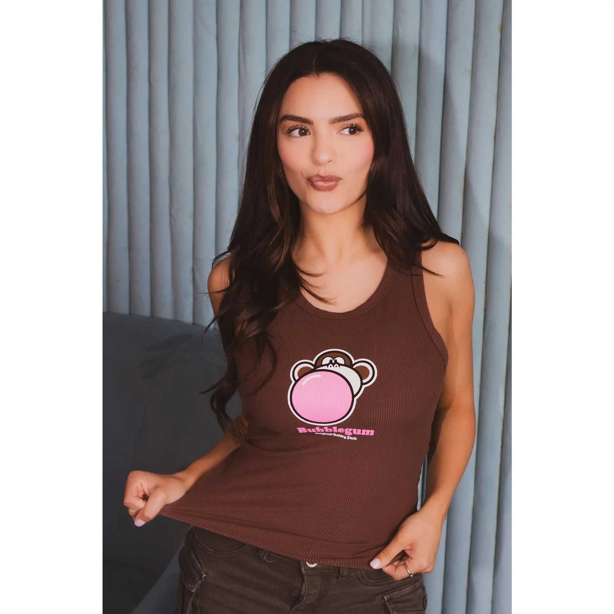 Bubblegum- Bobby Jack Tank  Top - Brown