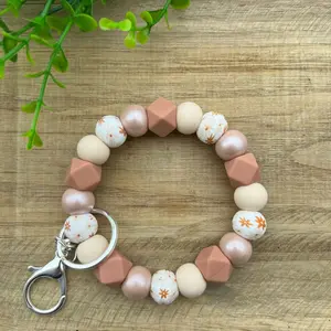 Floral silicone wristlet, Western Flower Silicone Wristlet