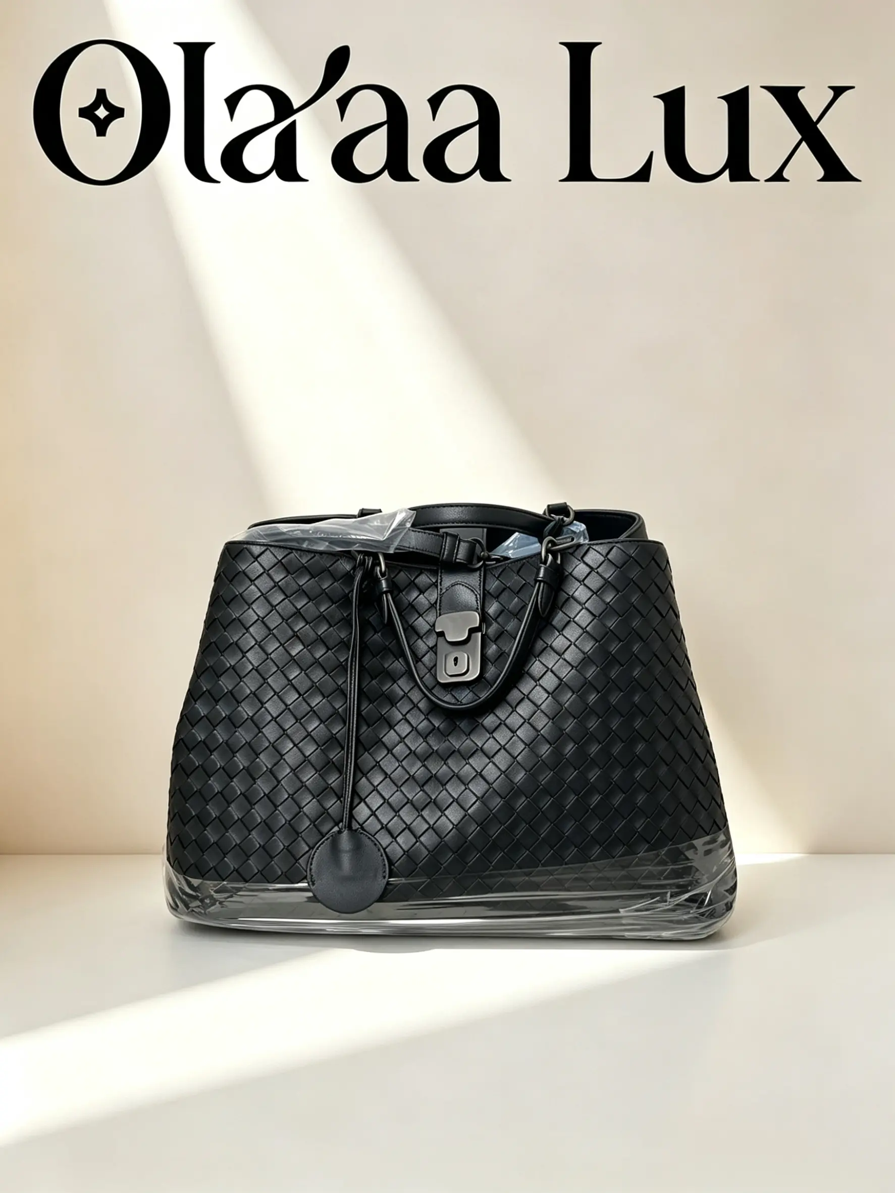 Pre-owned BOTTEGA VENETA Black Intrecciato Woven Leather Large Tote Bag C19486718876