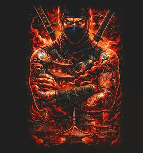 DTF Transfer Halftone Must go on Black Fabric Multi Sizes DIY Handmade Crafts Full Color Print for Tees Hats Hoodies Tote bags