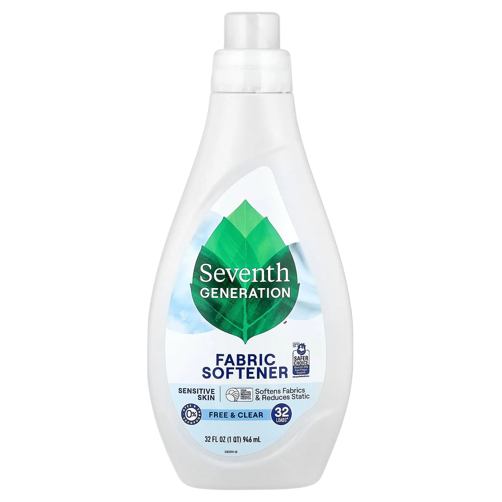 Seventh Generation Fabric Softener, Free & Clear, 32 fl oz (946 ml)