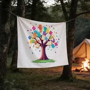 An Elegant Wall Hanging, Books As Leaves, Knowledge Tree, Ideal for Enhancing The Decor of Homes, Dormitories, And Bedrooms