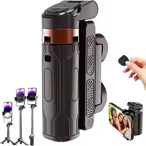Universal Portable Selfie Stick Tripod Foldable Mini Selfie Stick Phone Tripod Stand With Detachable Wireless Remote Controller Tripod Stabilizer