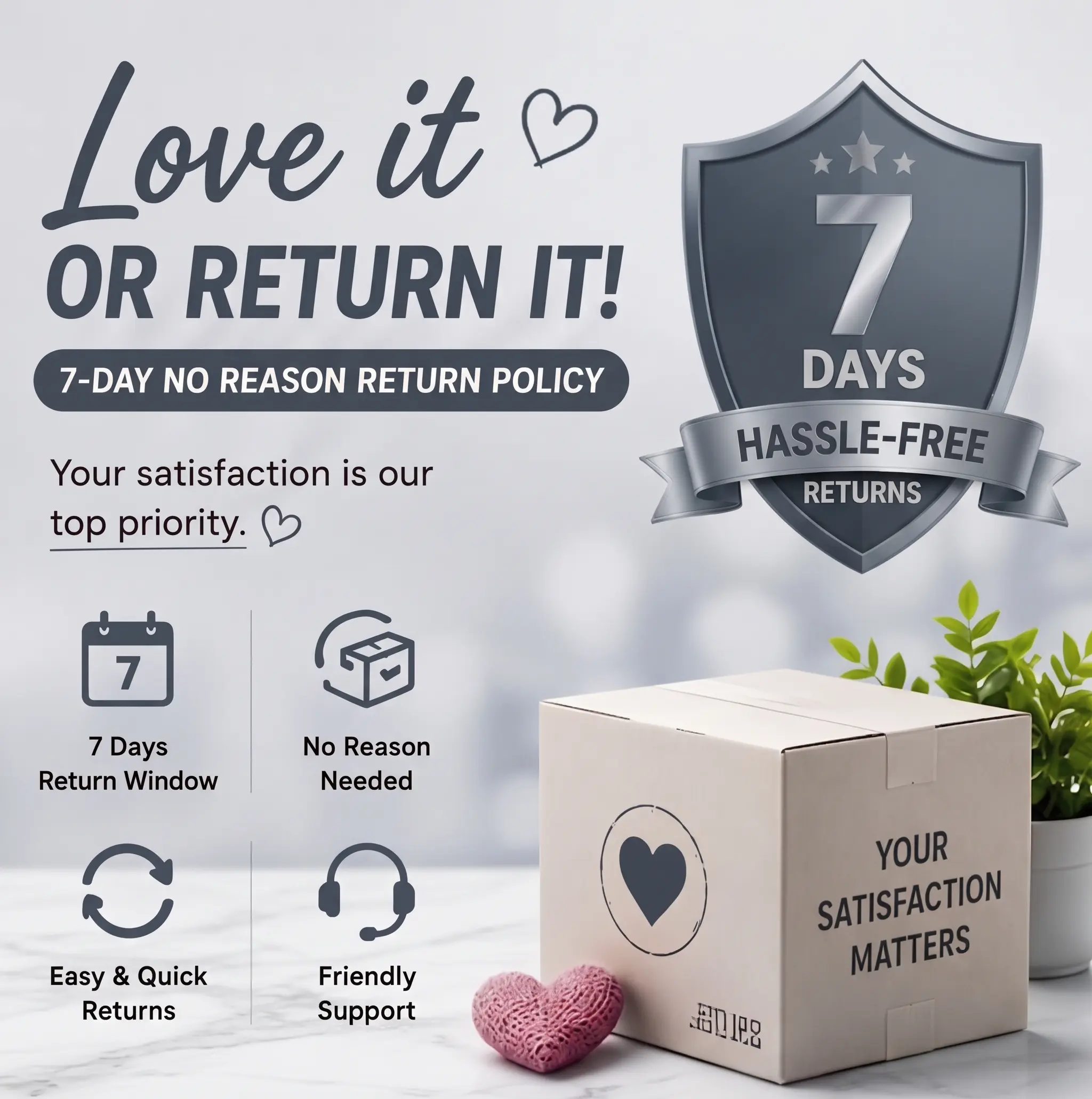 Office Stationery Peace-of-Mind Protection Card - Lifetime Support, Dedicated Service, Hassle-Free Warranty