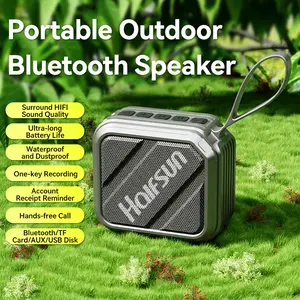 Haifsun Mini Portable Bluetooth Speaker - 5W Loud, Waterproof, Long Battery, TF/USB/AUX, Hands-Free Call & Recording for Outdoor
