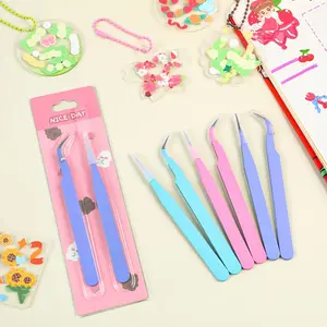 【Buy 1 Get 1 FREE】1 Set Pastel Macaron Precision Tweezers – Perfect for Journaling & Stickers Tool Tool Box