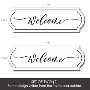 Flexible Screen Door Magnets (Not for Retractable/Glass) - Welcome