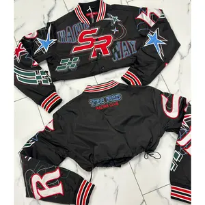 Racer way crop jackets