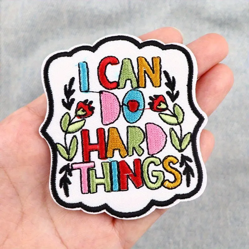 1/2pcs Iron on Embroidered Patch, Suitable for Clothing, Backpack, Hat, Embroidered Cloth Patches, Clothing and Luggage Accessories