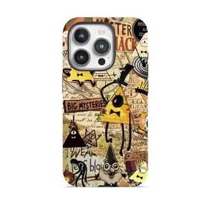 Gravity Falls Phone Case, Cartoon Mystery Aesthetic Fan Cover, Tough Shockproof Durable Protective Case, Compatible with iPhone 11-17 Pro Max/Plus and Samsung Galaxy S23-25