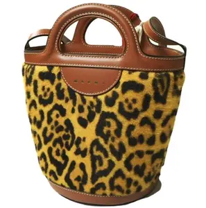 Pre-owned MARNI Calfskin Shoulder Bags Tropicalia Sheepskin Bucket Bag