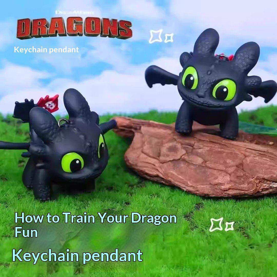 Light-Up toy  Cartoon Dragon Eye Keychain toy with LED Light – Cute PVC Dragon Bag Charm for Keys, Backpacks, Purses & Gifts, Fun Flashing Eye Light Accessory