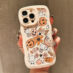 Halloween Themed Phone Case, Anti-drop Cellphone Protective Case, Total Protective Shockproof Mobile Phone Cover for iPhone 11 12 13 14 15 16 Pro Max