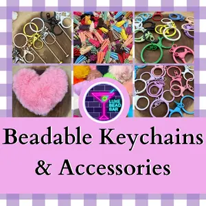 Beadable Keychains and Accessories for Keychain DIY and more