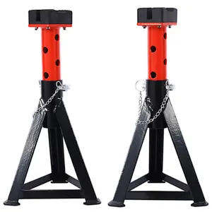 3 Ton jack bracket, a pair of shaft brackets, and a tool jack bracket have 6 adjustable height positions, with a minimum height of 12.6 inches and a maximum height of 18.30 inches.