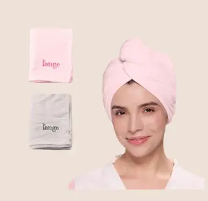 L'ANGE HAIR - Hair Wrap Towel Lightweight Microfiber 2-Pack - Absorbent Lightweight Synthetic Towel for Bathroom Use, Absorbent Towel Set