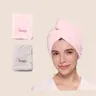L'ANGE HAIR 2-Pack Microfibre Hair Towel Wrap - Lightweight, Quick-Dry, Soft Absorbent, Breathable, Gentle, Fade Resistant Bathroom Towel for Youth (2 Sizes Available)