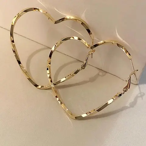 Mother's Day Gift Fashion Heart Shaped Cute Earrings, Elegant Casual Style High Quality Earrings for Women, Trendy All-match & Exquisite Jewelry for Birthday Gift, Versatile Earrings, Fashion Jewelry Party, Fashionable Jewelry Accessories