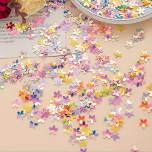 Colorful Flower Table Confetti 1 Pack - Plastic Five Petal Floral Sprinkles for Birthday Party Decor - Mother's Day Craft Supplies - DIY Wedding Decoration Accessories - Decorative Desktop Petals Ornament for Celebration