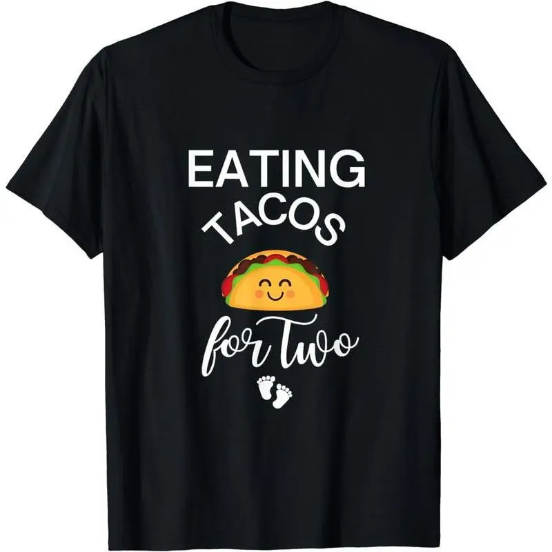 [100% Cotton]Eating Tacos for Two Maternity T-Shirt