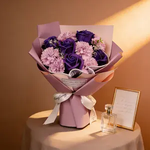 Carnation Soap Bouquet, Mother's Day Gift, Valentine's Day for Girlfriend, Best Friend Birthday, Instagram Style Souvenir