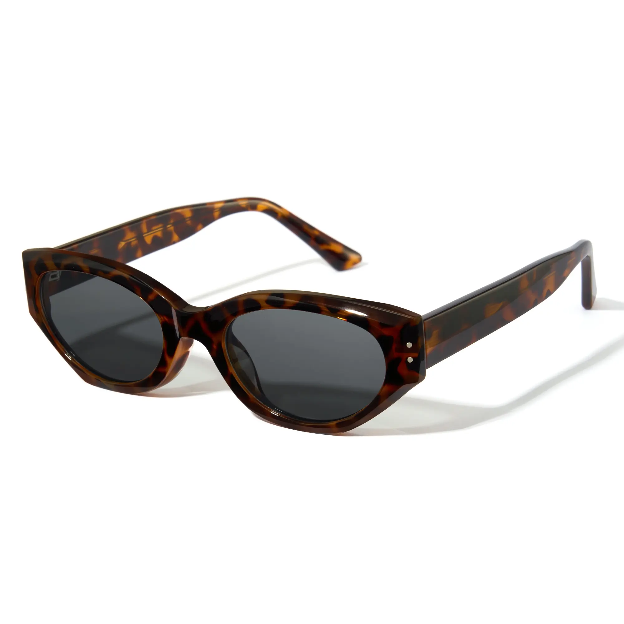 〖Summer Soccer 2026〗 Cyxus Retro Oval Sunglasses for Women Chic Cat Eye 90s Sunnies Lightweight Narrow Shades Trendy UV Protection Sunglasses Vintage Rich Girl Sunglasses Women Beach Sunglasseswomen Womens Gifts for Party-1349