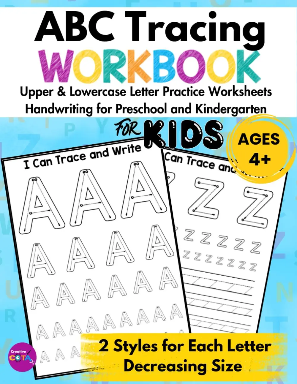 Alphabet Uppercase and Lowercase Letter Tracing and Writing Practice Worksheetsfor Kids: ABC Tracing Letters Handwriting Workbook for Preschool andKindergarten