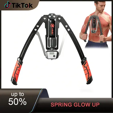 【Featured TikTok Products】HMN Arm Force Device For Chest Exerciser Adjustable Resistance Twister Arm Exerciser Chest Workout Equipment Safe Design Slight Rebound Professional Hydraulic Design  Bearing Capacity Strengthener| Spring Glow Up, Training Arm Tr