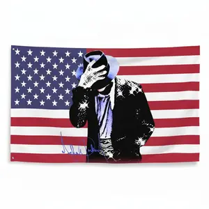 Michael American Flag Tapestry King Of Pop Wall Flag Singer Music Banner Aesthetic Dorm Decor Music Fan Decor