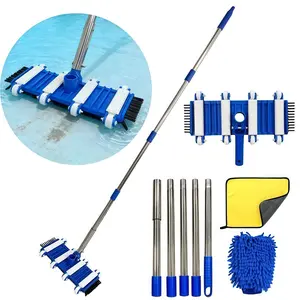 Swimming Pool Cleaning Brush, Vacuum Suction Head Cleaner, Child Swimming Pool Cleaning Kit, Efficient Pool Maintenance Tool, Swimming Pool Set