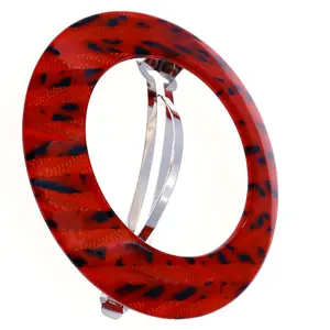 Camila Paris Hair Barrettes Handmade Round Cutout