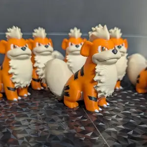 3d printed Growlithe Pokemon