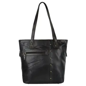 VAAN & CO. - Evelyn Large Conceal Carry Shoulder Bag in Black