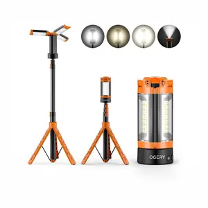 OGERY 10000/18000mAh Camping Light with  Remote Control & Power Bank - Rechargeable 2200 Lumens Dimmable Work Light, Emergency Light & Detachable Tripod (1.75-6.5 Ft) for Outdoor, Hiking, Home & Emergency summerwins