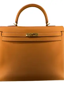 Pre-owned HERMÈS Retourne GHW Tote Bags Hermes Kelly 35 Naturel Chamonix H26050606