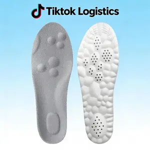 4D Cloud Insoles Memory Foam Ultra Soft Shock Absorption Arch Support for Plantar Fasciitis boots  Ultra Soft Acupoint Massage Insoles sol gear comfort