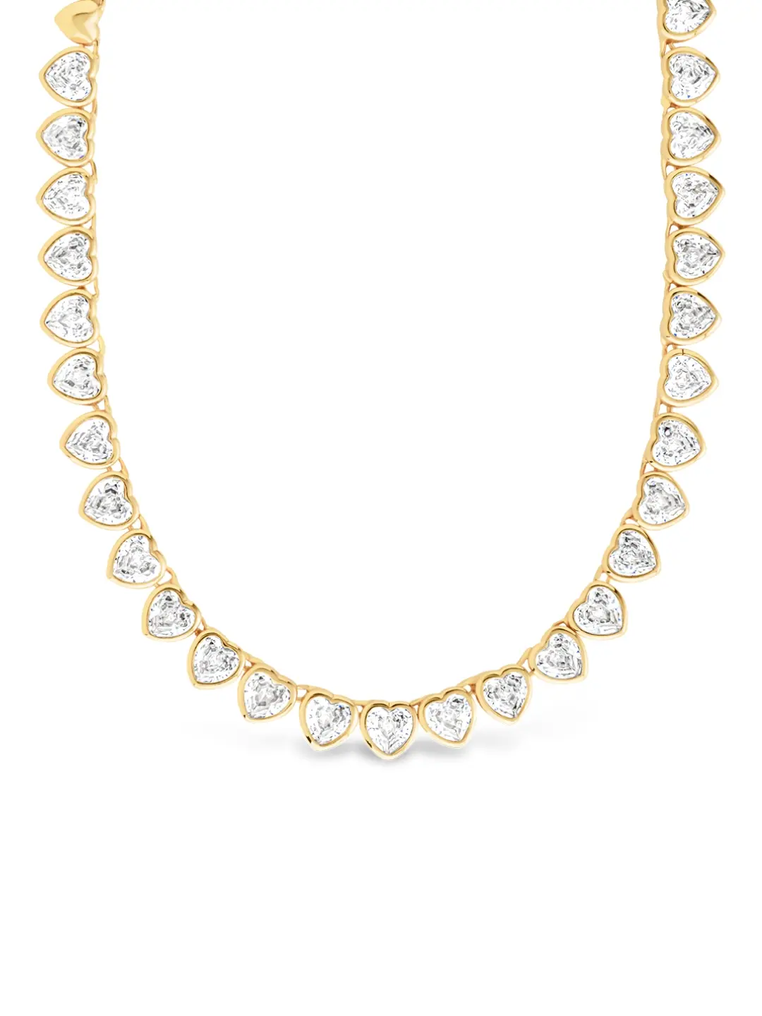 Stephanie Heart CZ Tennis Necklace