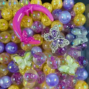 Pumpkin Season DIY Beads and Crafts for Pen and Keychain & Jewelry Accessories - Colorful Charms for Phone Cases & Craft