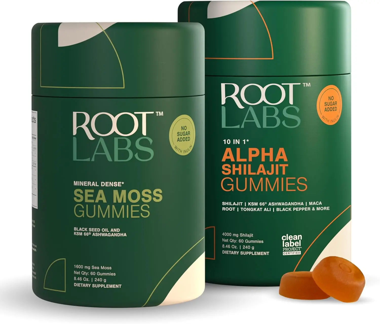 ROOT LABS 10-in-1 Alpha Shilajit Gummies | 400 mg Pure Himalayan Shilajit with Tongkat Ali & Maca Root | Shilajit for Men & Women | ShilAbsorb Bioavailability Tech | Sugar-Free, Vegan | 60 Gummies Tongkat Ali, Maca Root Supplement Vitamin