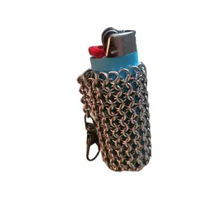 chain maille lighter holder