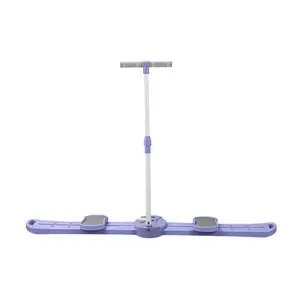 Portable Multi-Functional Leg Slider & Core Training Board - Adjustable Fitness Ski Machine with Digital LCD Counter & Handles