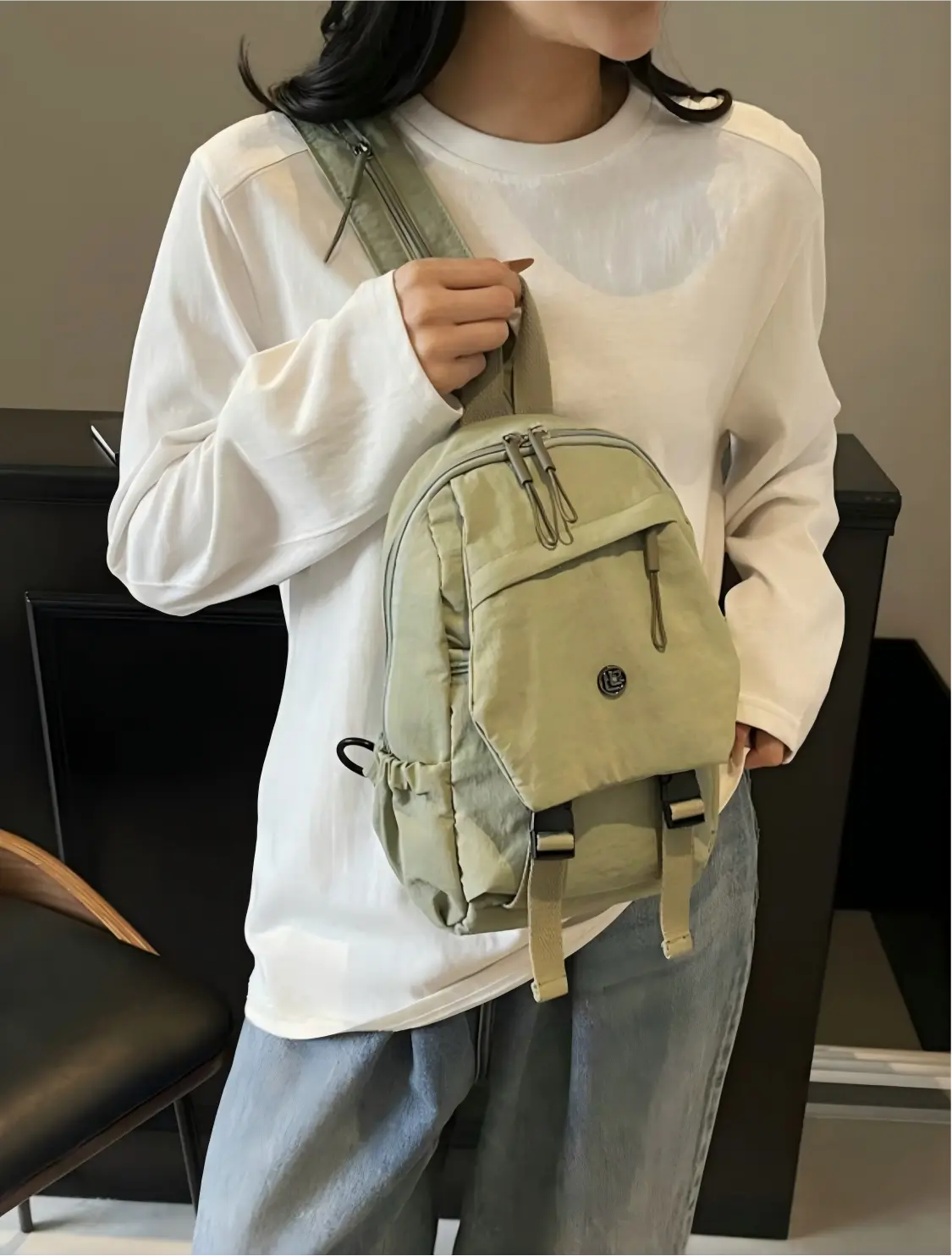 Multifunctional Large Capacity Backpack, Lightweight Women's Fabric Backpacks, Multi-Pocket Design, Versatile Use for Travel, Work, Date Night, School, Simple Style, Perfect Gift, Casual Lightweight Backpack