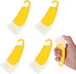 4 Pcs Kitchen Food Grade Silicone Spatula Set 3D Printer Removal Scraper Tools for Resin Transfer Cleaning Dishes Pots Pans Essential Cooking Cleaning Essentials