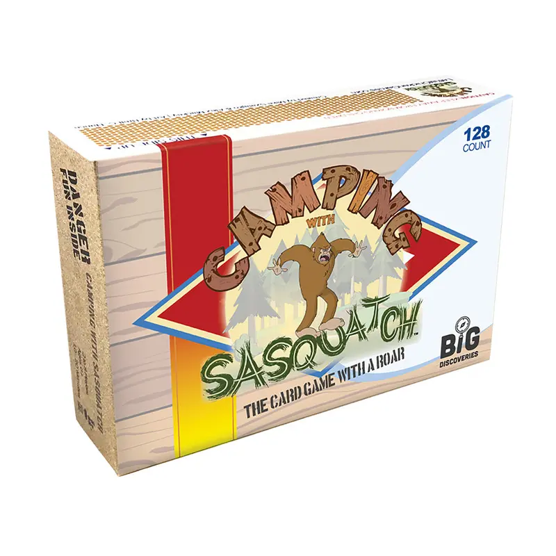 Camping with Sasquatch - A 128-Count Family Card Game with a Roar! | Fun Rummy Meets Slapjack Card Games for Kids, Teens, Adults, and Families