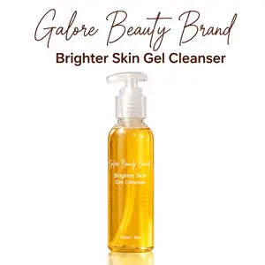 Rose & Turmeric Facial Gel Cleanser, Brightening Face Wash, Deep Cleansing Hydrating Daily Facial Cleanser for Glowing Skin, Gentle Skincare for All Skin Types