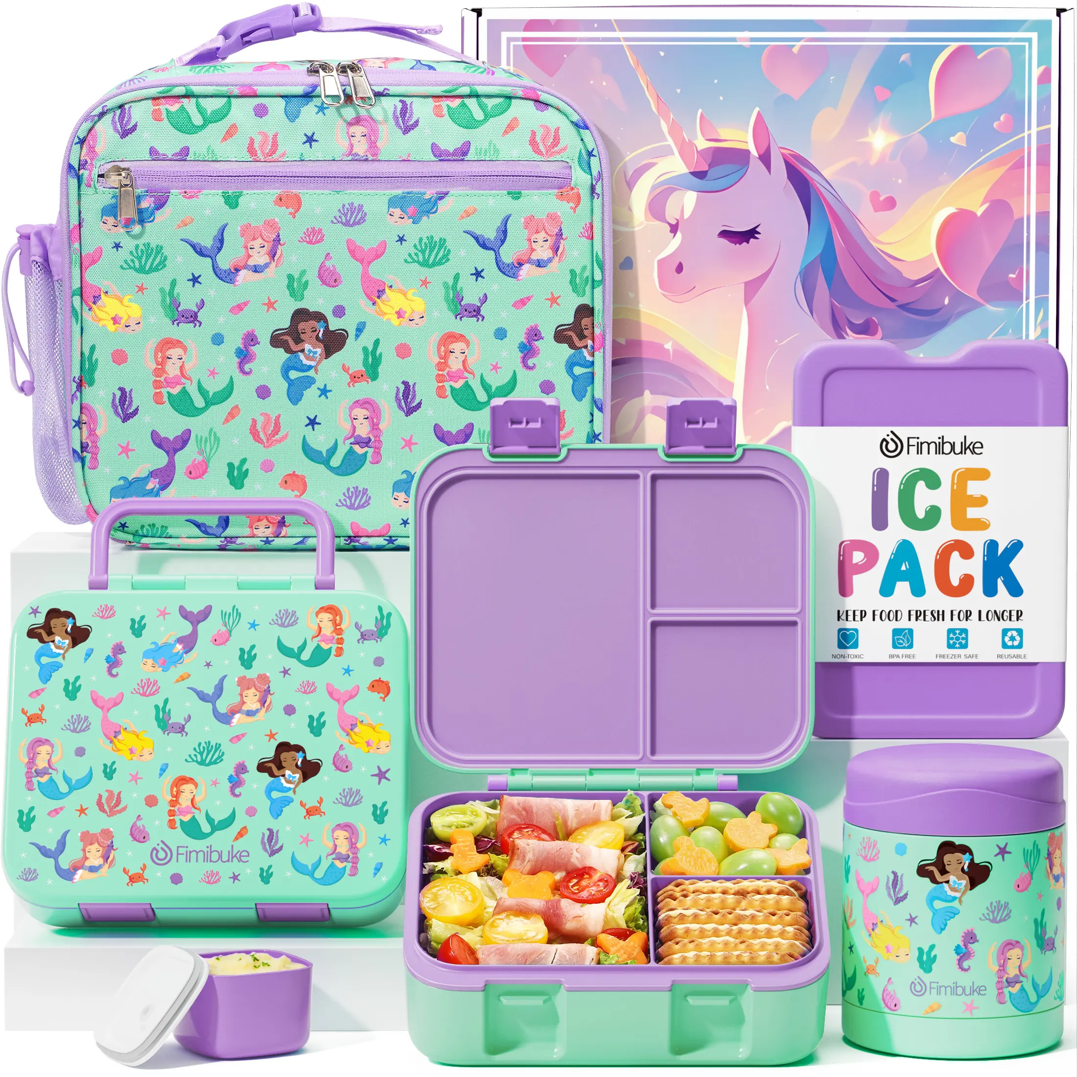 B4.Food Jar Sets-Purple Mermaid