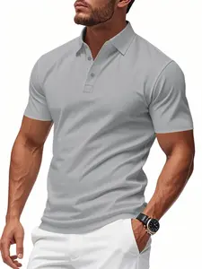 Men's Polo Shirt, Regular Fit Casual Golf Polo Short Sleeve Collared Top for Business, Fashion Men's Clothes for Daily Wear, Tropical, Casual Sport Shirt